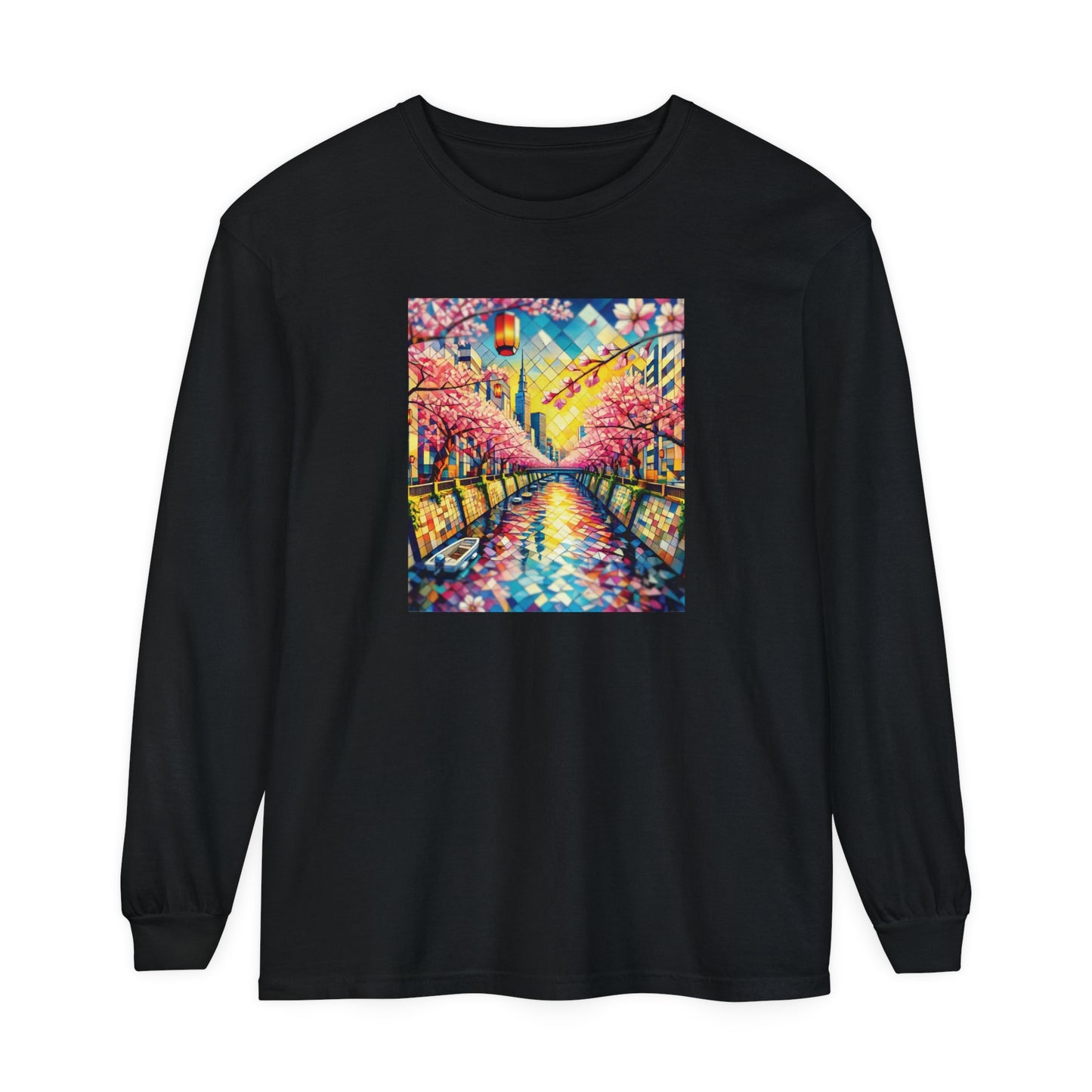 Sakura Crystals Long Sleeve Tee