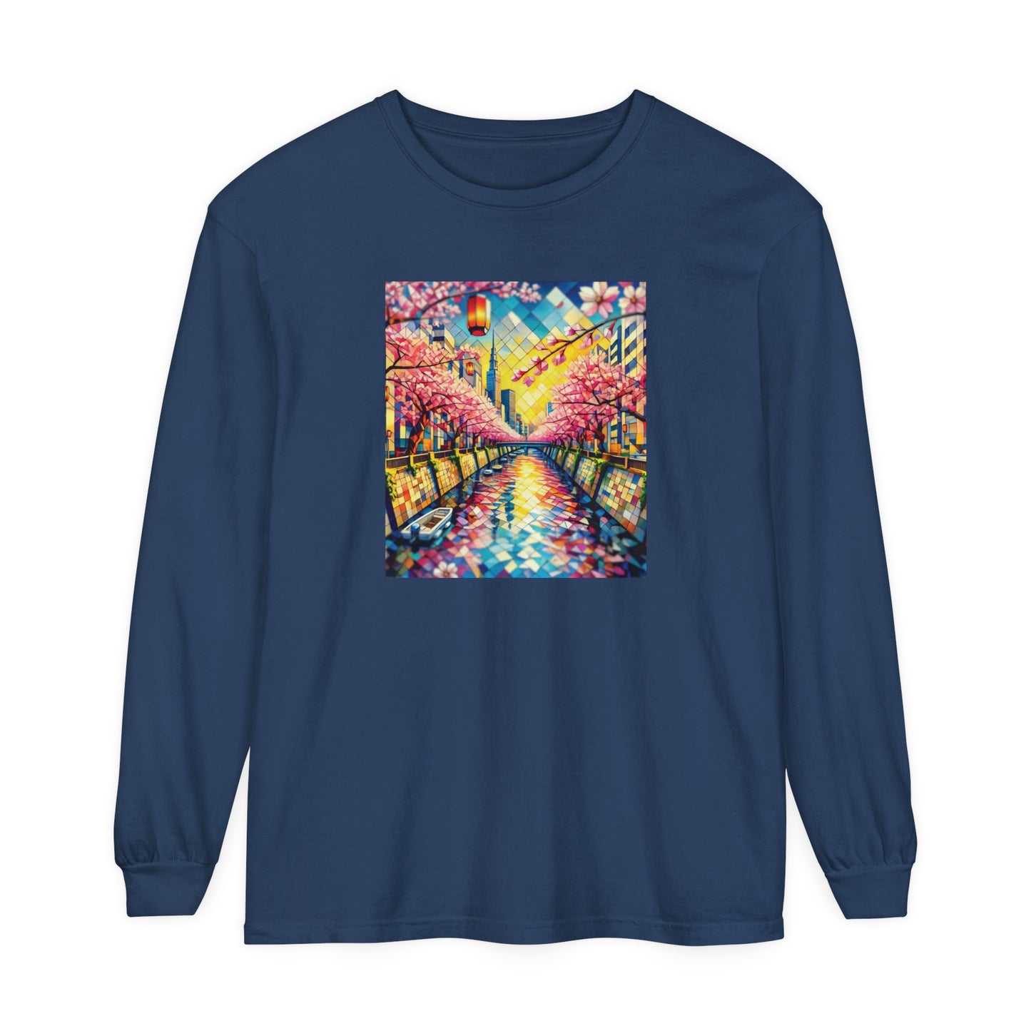 Sakura Crystals Long Sleeve Tee