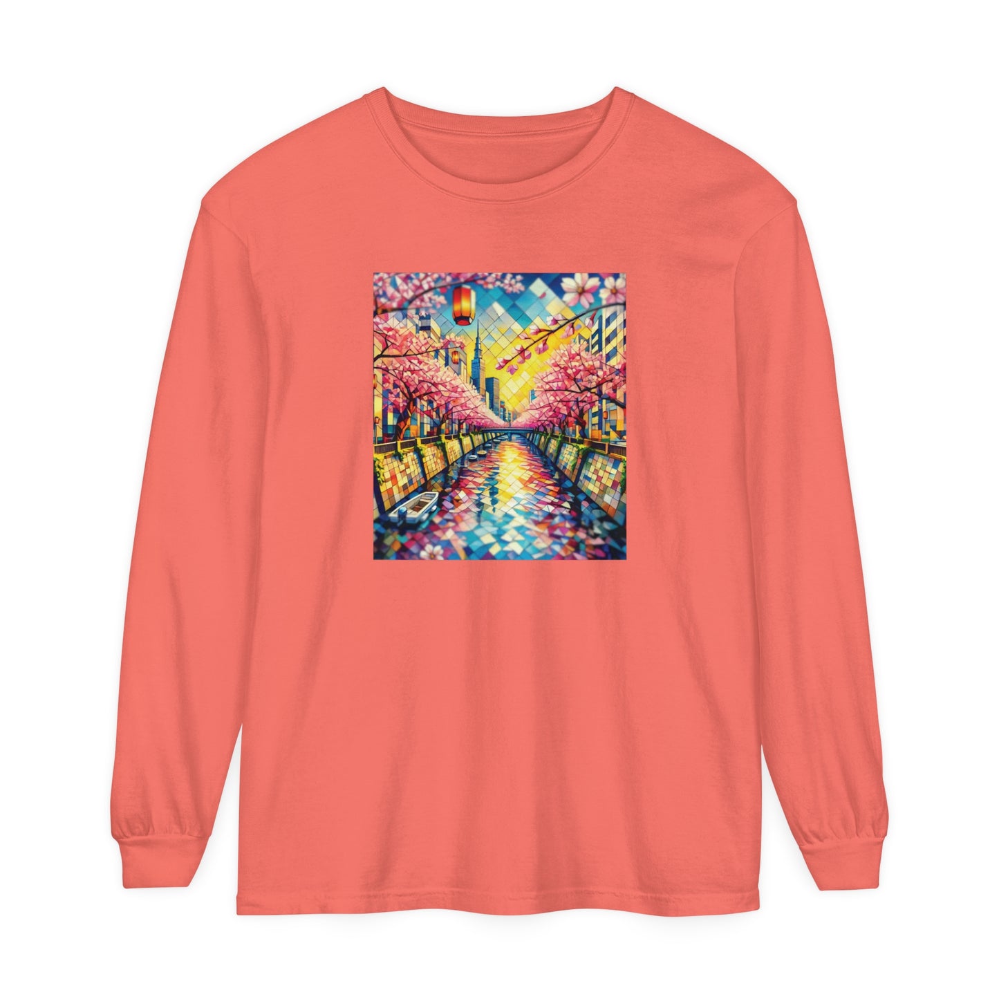 Sakura Crystals Long Sleeve Tee