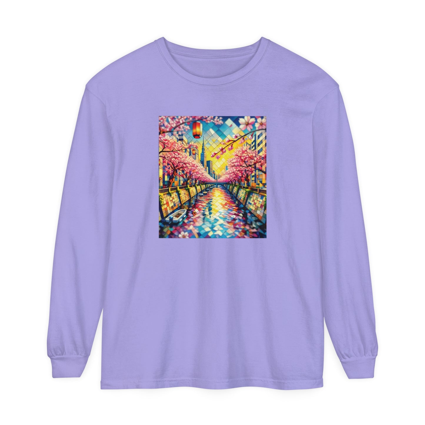 Sakura Crystals Long Sleeve Tee