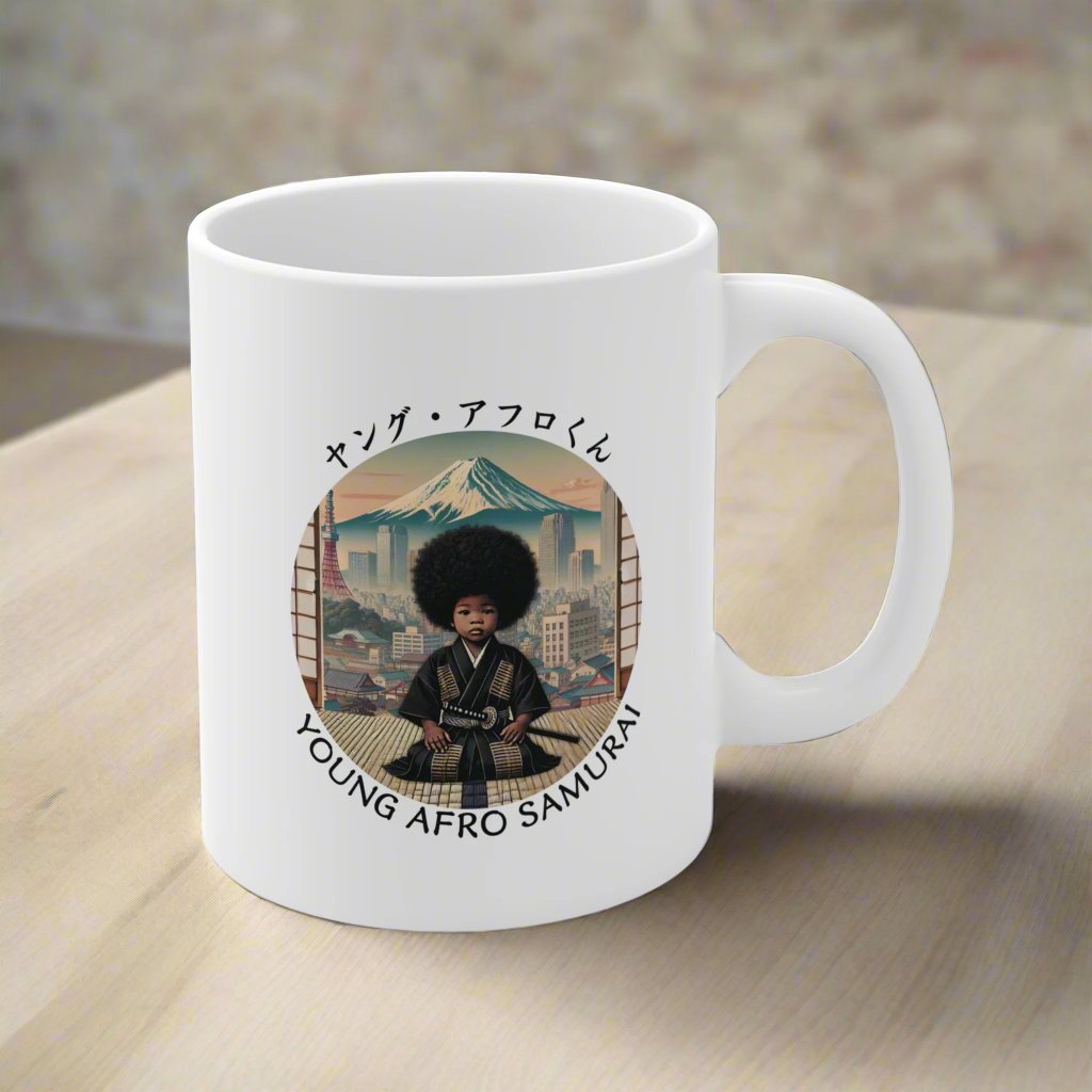 Young Afro Samurai Mug