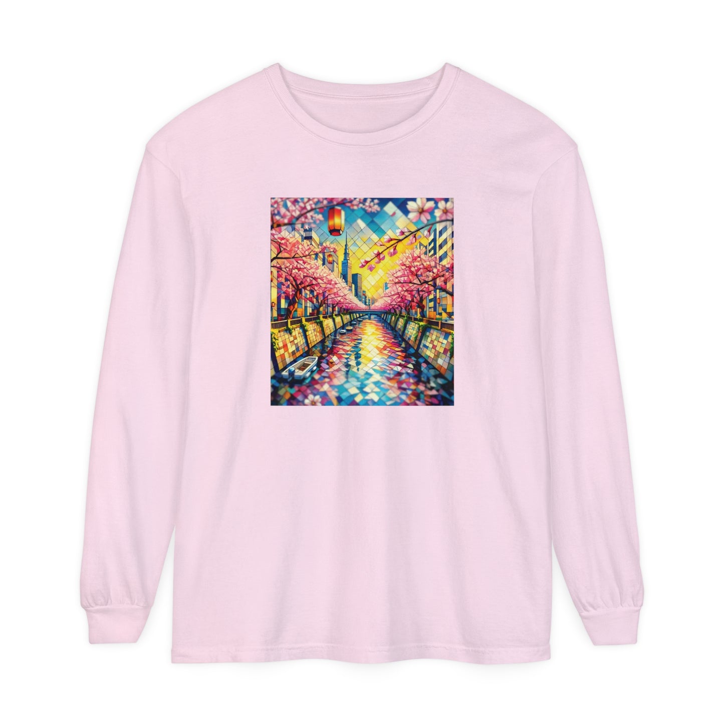 Sakura Crystals Long Sleeve Tee